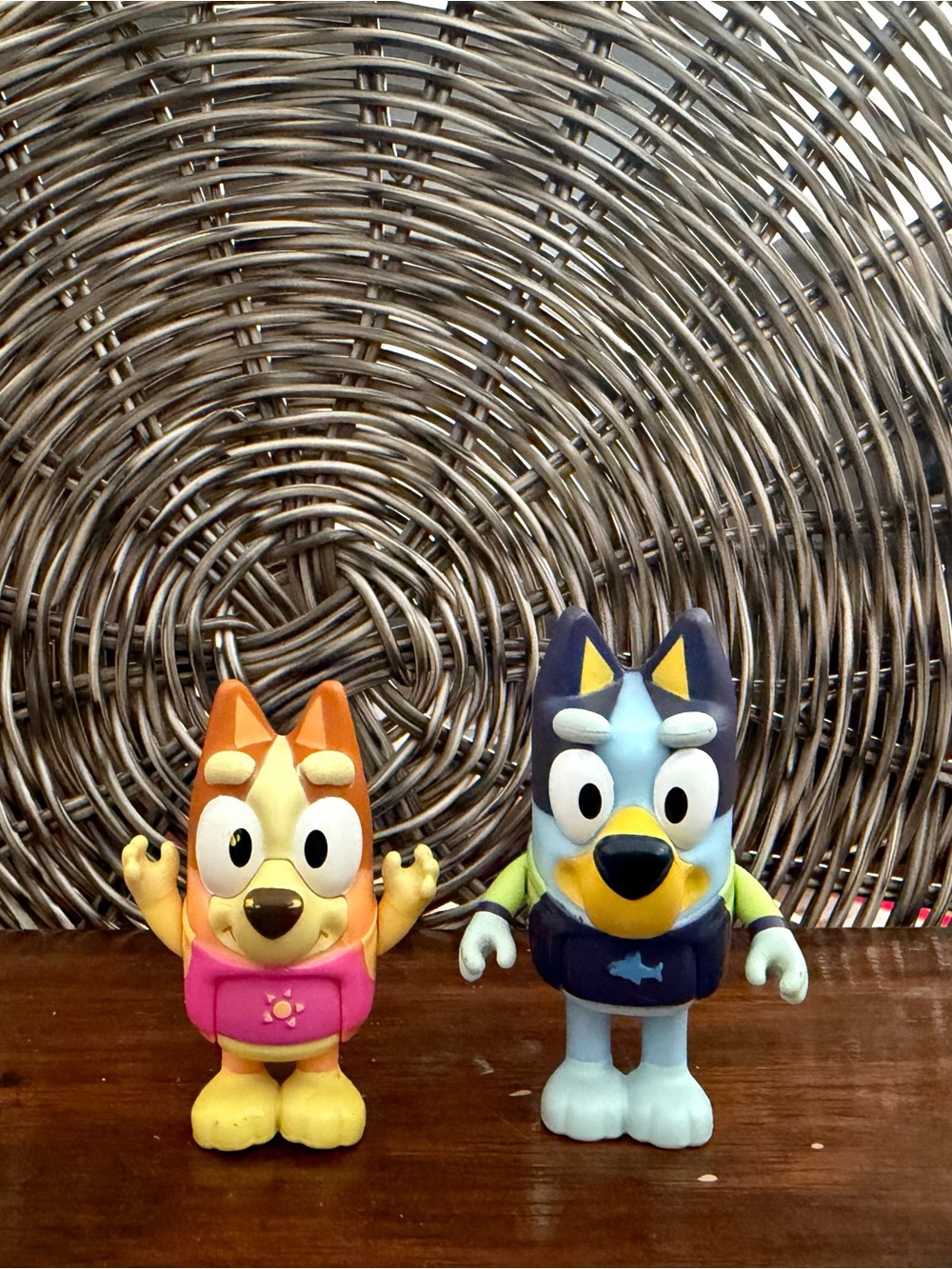 Bluey Character Figures Set - Yellow & Blue Kids Toys